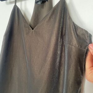 Banana Republic TALL Small Women's Racerback Fully Lined Velvet CamiTop